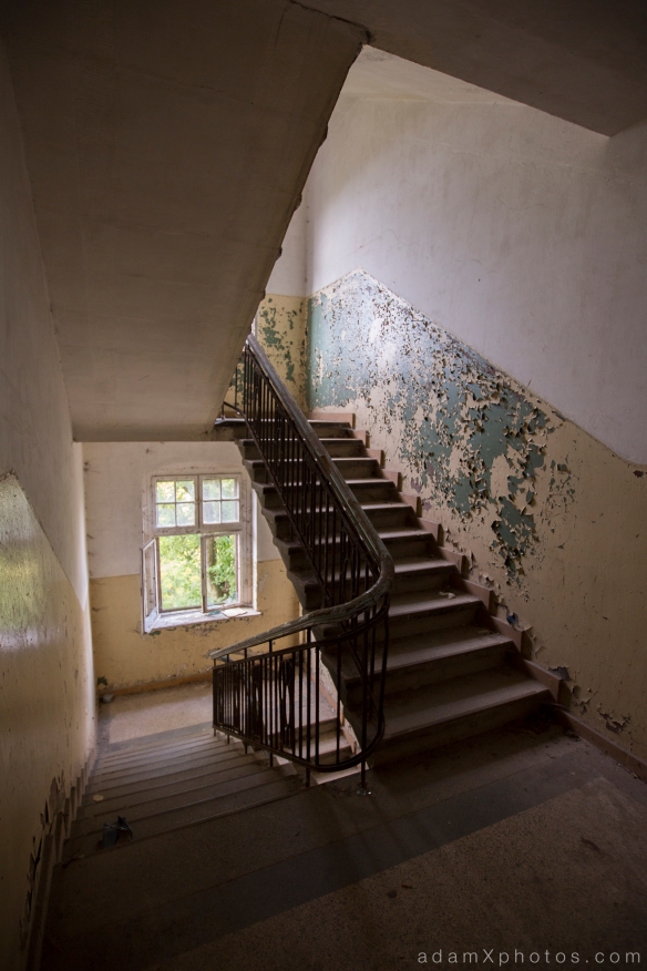 Adam X Urbex Urban Exploration Germany Juterbog School Soviet Russian Abandoned Lost Decay Stairs Staircase